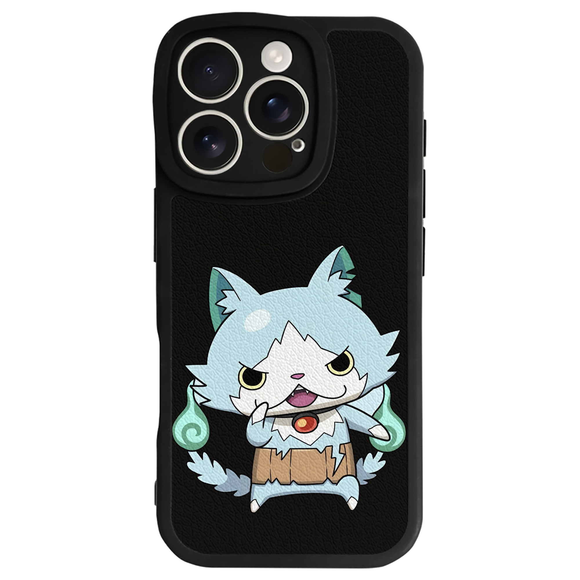 （画像用） 妖怪ウォッチ Yo-kai Watch 【iPhone 16シリーズ対応】シリコンスマホケース（レザー調） 材質：シリコン